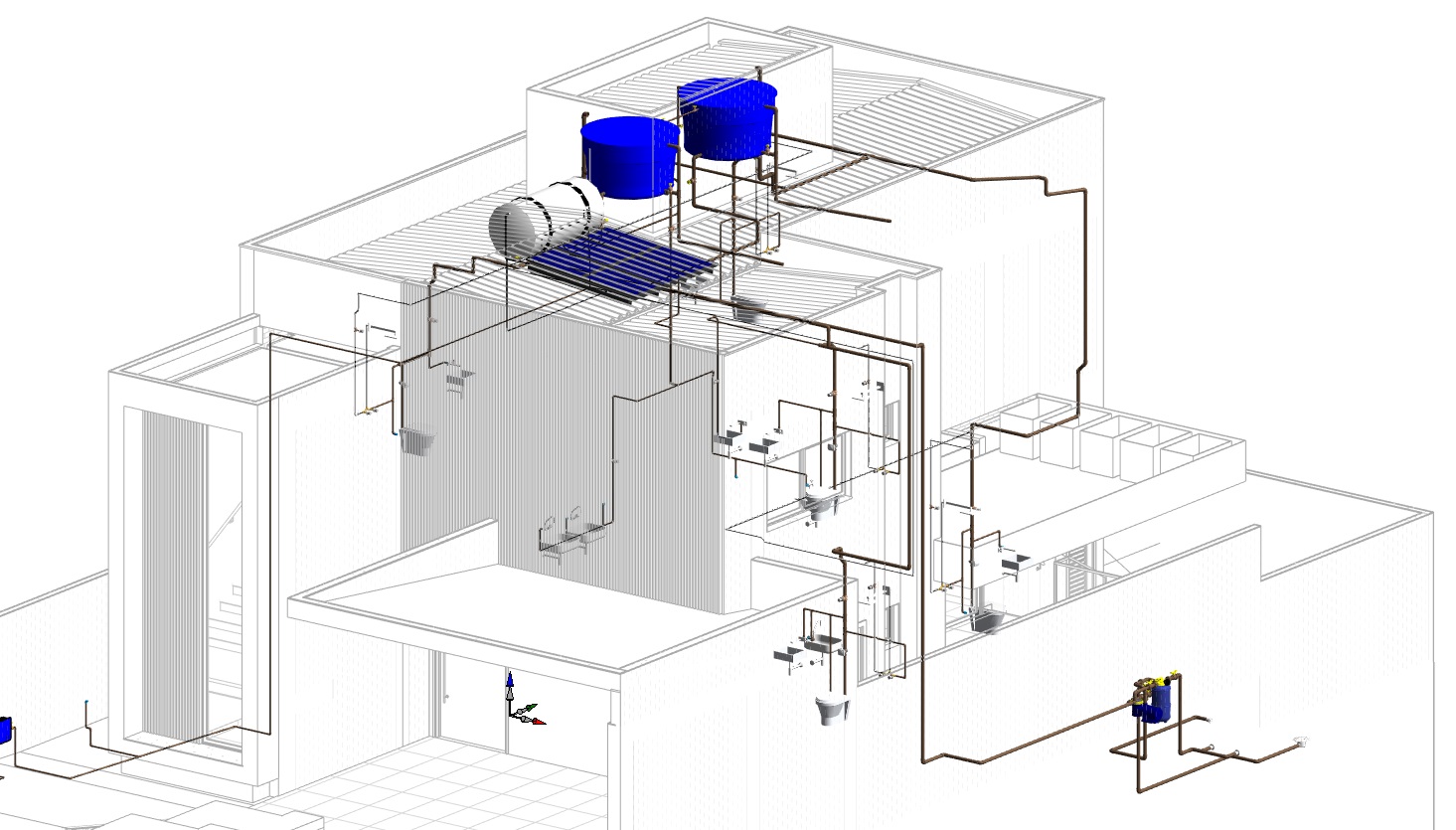 Casa de Alto Padrão - 3D hidraulico